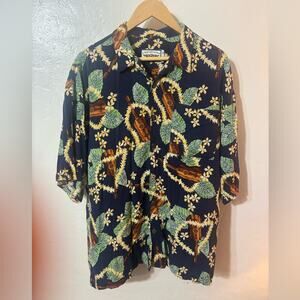 Early Straight Down Hawaiian Button Down XL Made in USA